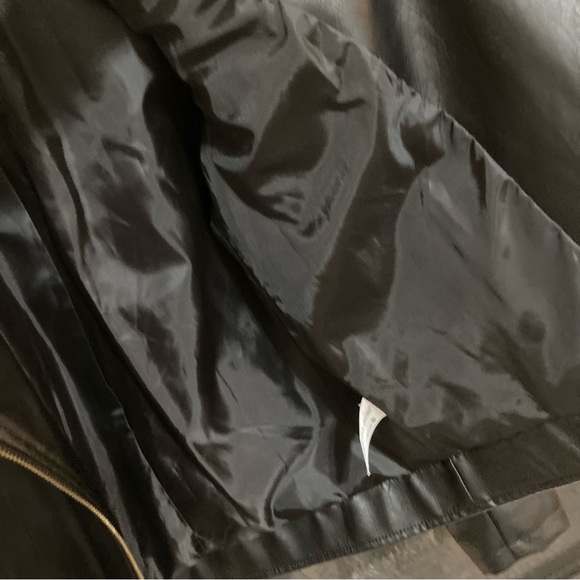 NWOT Universal Thread Black Leather Moto Jacket Faux Vegan Size Small S XS - Picture 7 of 10